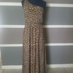 Leopard maxi dress.